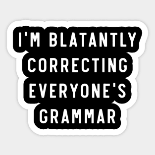 Correcting Grammar Sticker